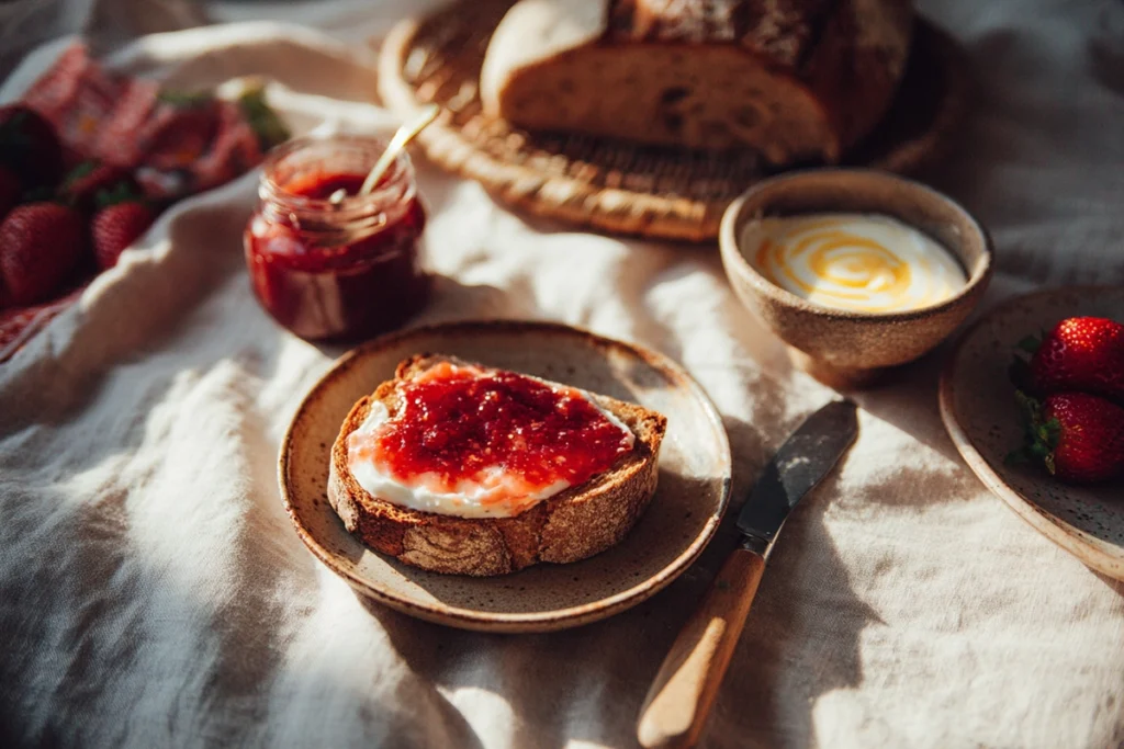 Homemade Strawberry Rhubarb Jam Recipe Serving Suggestions