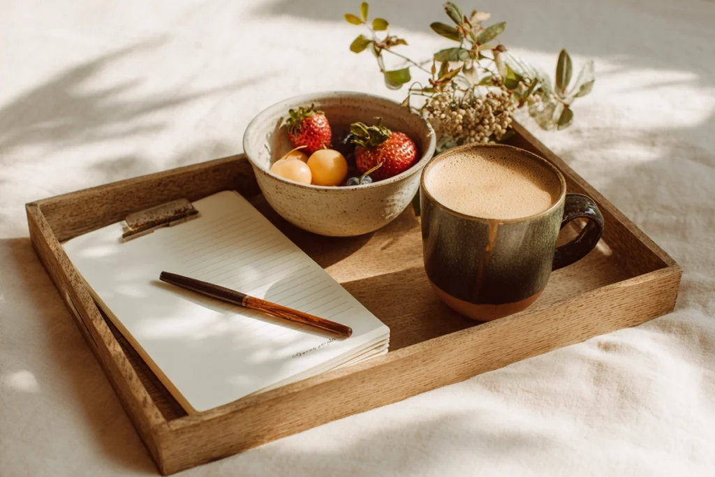 Iced Dandelion Chaga Latte Serving Suggestion – Wellness Moment