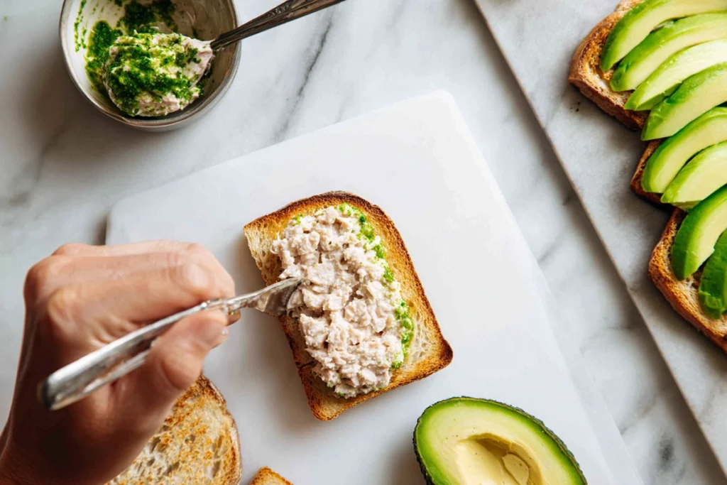 Joe The Juice Tuna Sandwich Copycat Recipe Step-by-Step Assembly Process