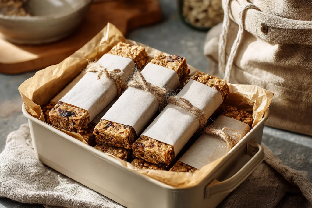 Oat Bars Storage and Meal Prep