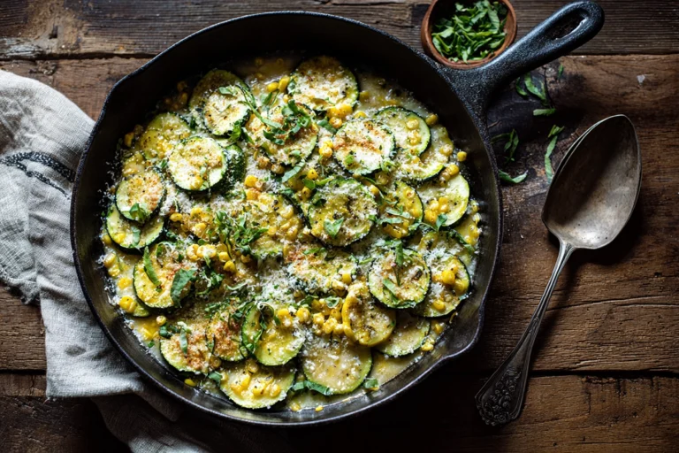 Parmesan Zucchini and Corn