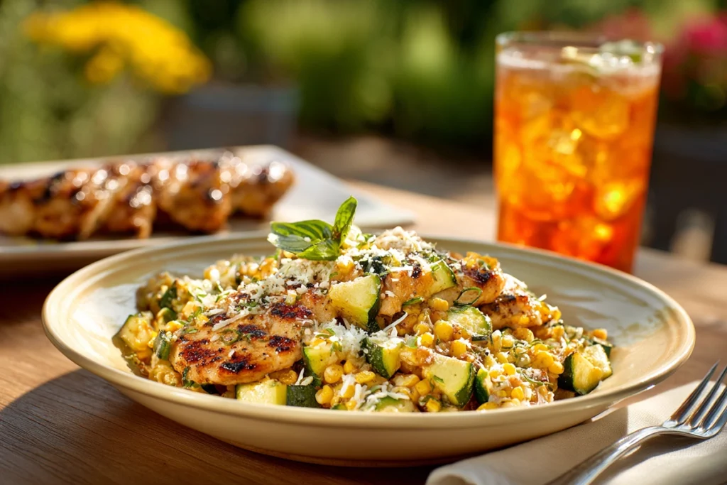 Parmesan Zucchini and CornFinal Plated Dish
