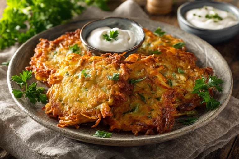 Quick and Crispy Vegetable Fritters - Just a Taste