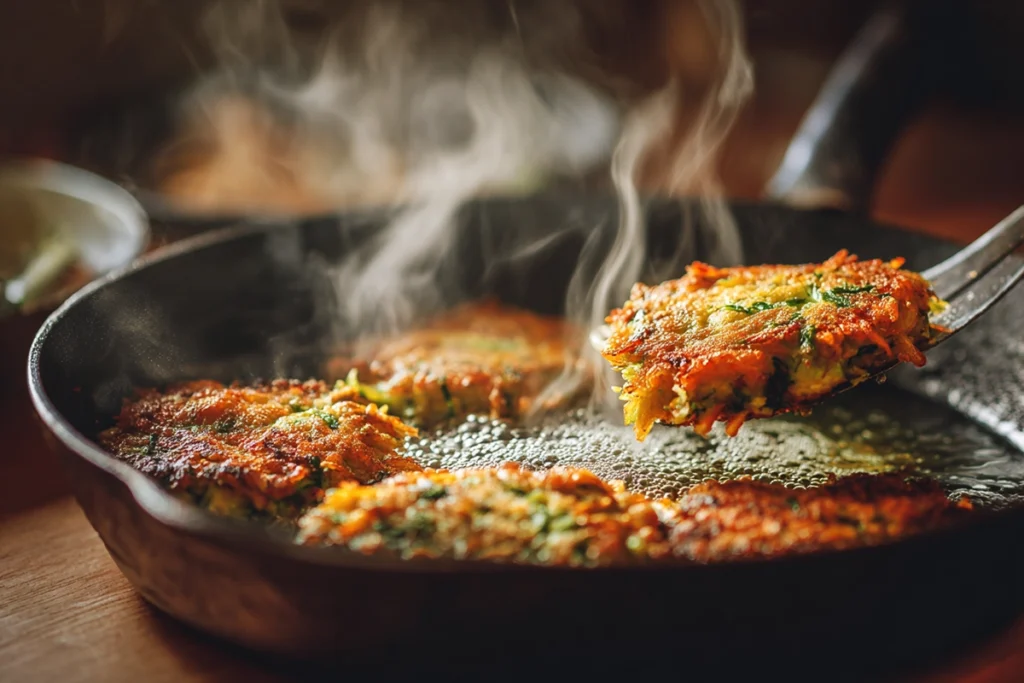 Quick and Crispy Vegetable Fritters - Just a TasteCooking Process