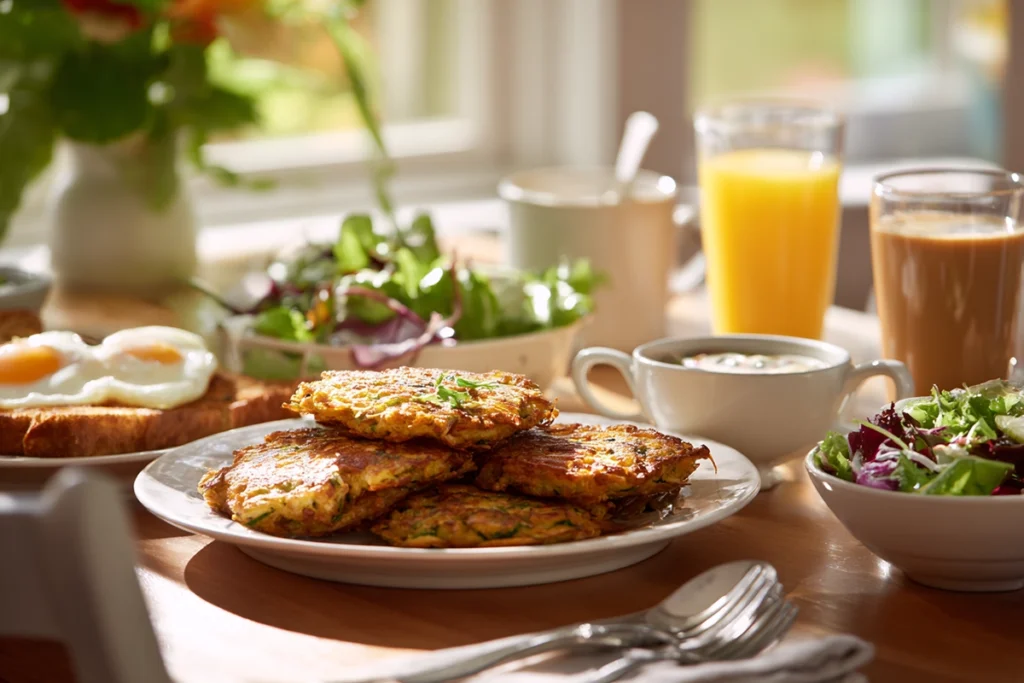 Quick and Crispy Vegetable Fritters - Just a TasteServing Suggestions