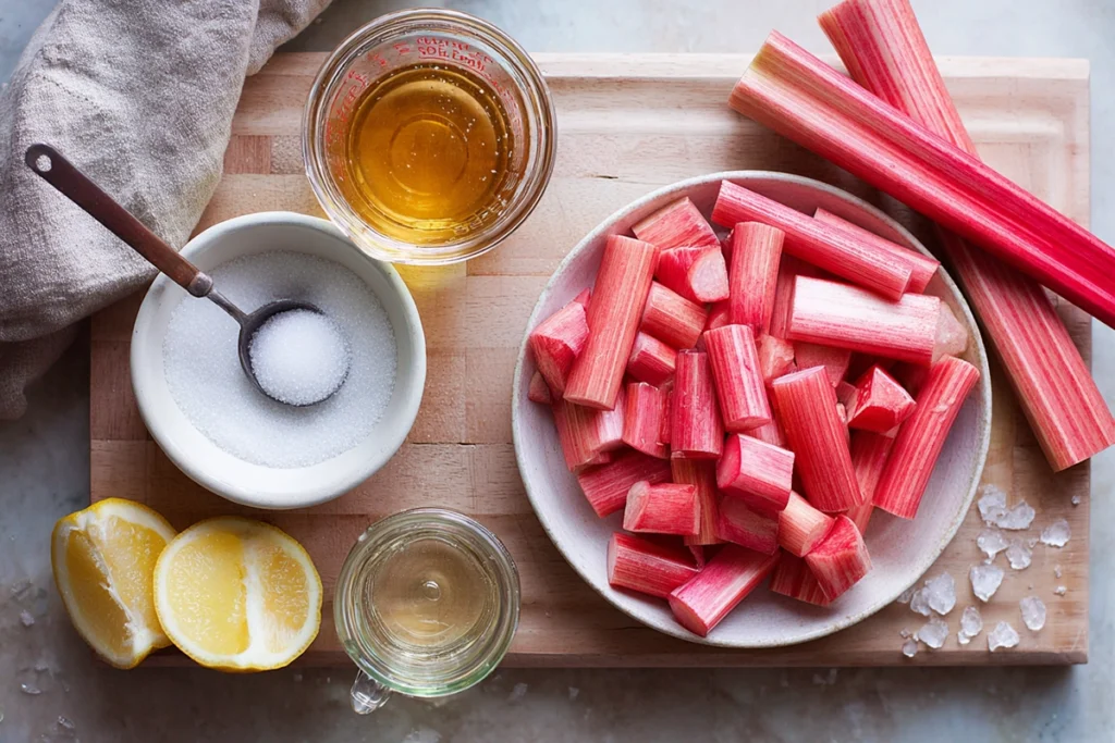 Rhubarb Sauc Ingredients