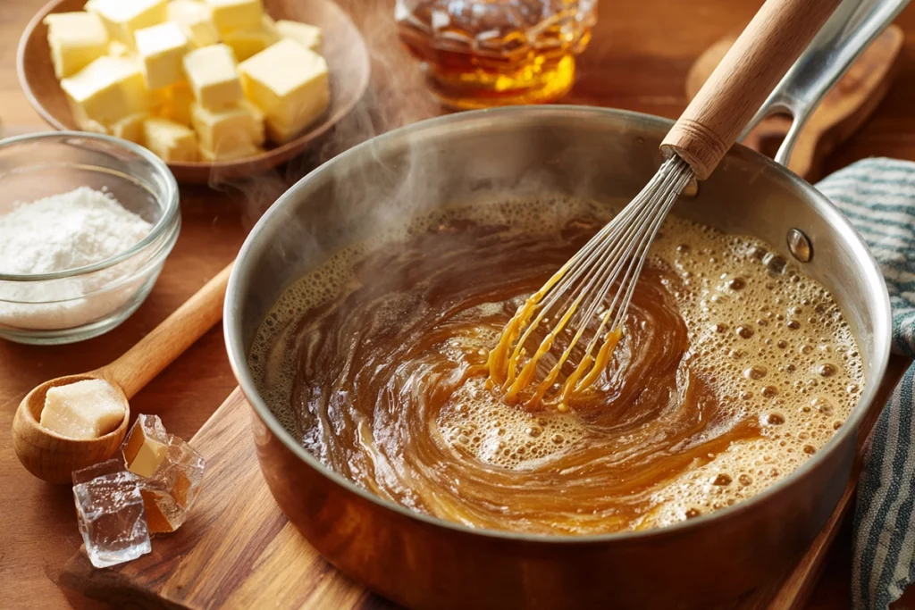 Salted Caramel Cake Salted Caramel Sauce Preparation