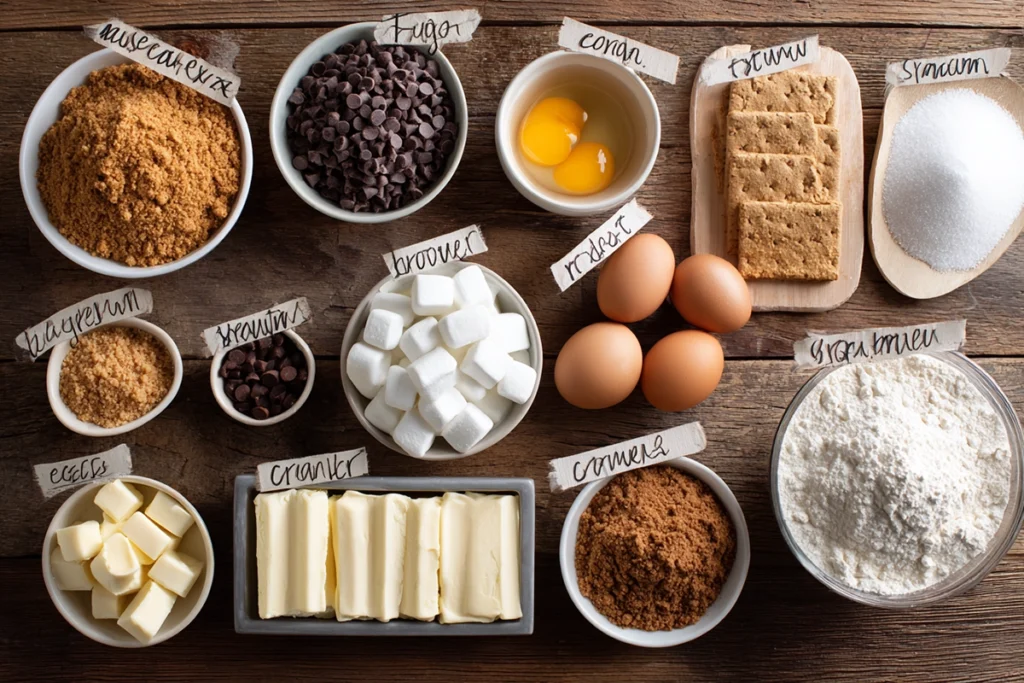S'mores Cake Ingredients