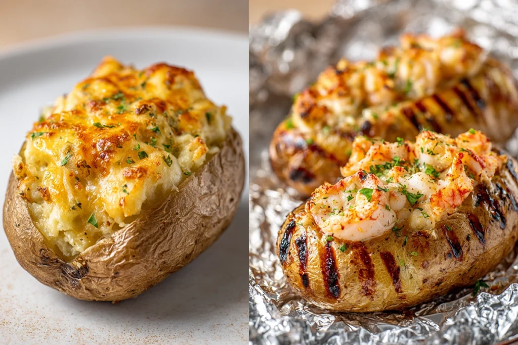 Southern-Style Seafood Stuffed Potatoes Cooking Method Comparison