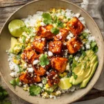 Spicy Chipotle Honey Salmon Bowls Recipe