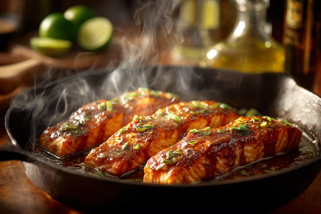 Spicy Chipotle Honey Salmon Bowls Recipe Salmon Cooking Moment