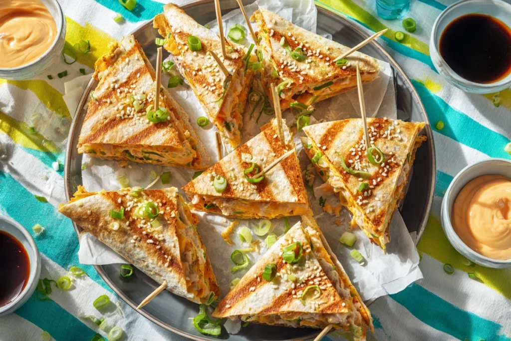 Spicy Tuna Crunchwraps Recipe Party-Style Serving Suggestion