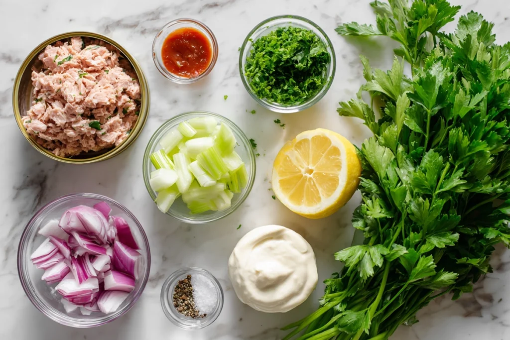 Spicy Tuna Salad Ingredients
