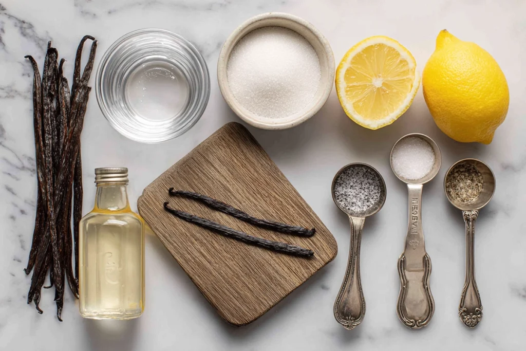 Vanilla Bean Jelly Ingredients