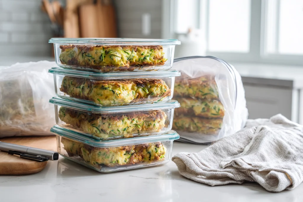 Zucchini FrittersMeal PrepStorage Idea