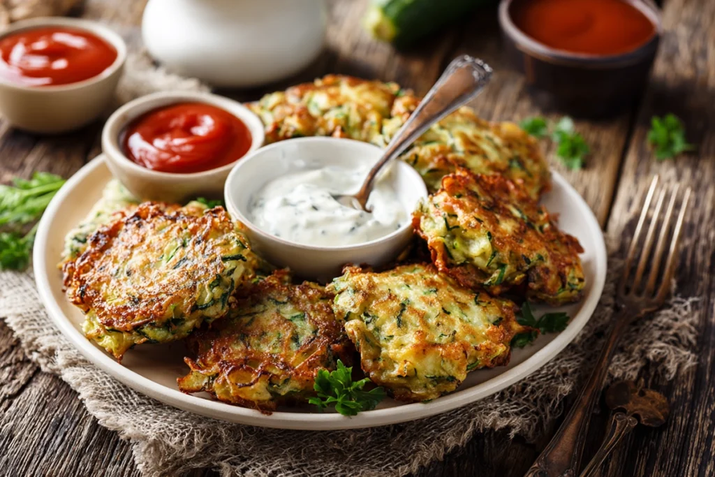 Zucchini FrittersSauce Pairing Moment