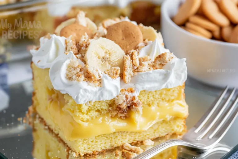 Mohamed Ayad's Banana Pudding Poke Cake Recipe
