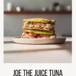 joe the juice tuna sandwich made at home with avocado and pesto
