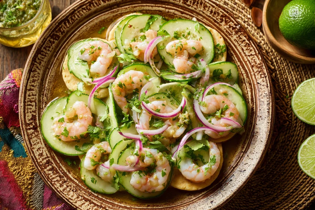 mexican seafood Popular Dish (Aguachile Presentation)