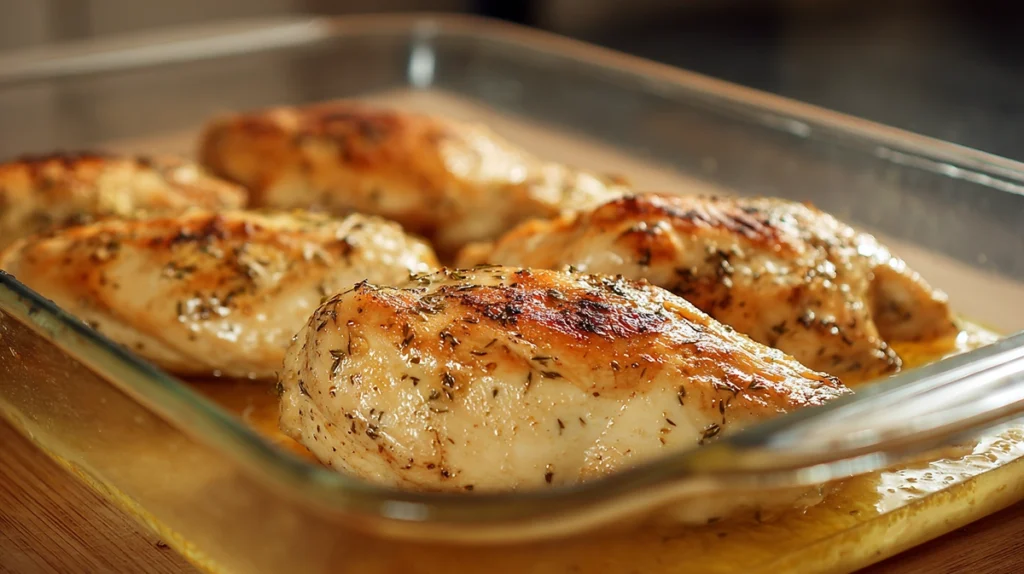 Meal Prep Chicken That Actually Makes the Week Easier 9 baked meal prep chicken resting before slicing
