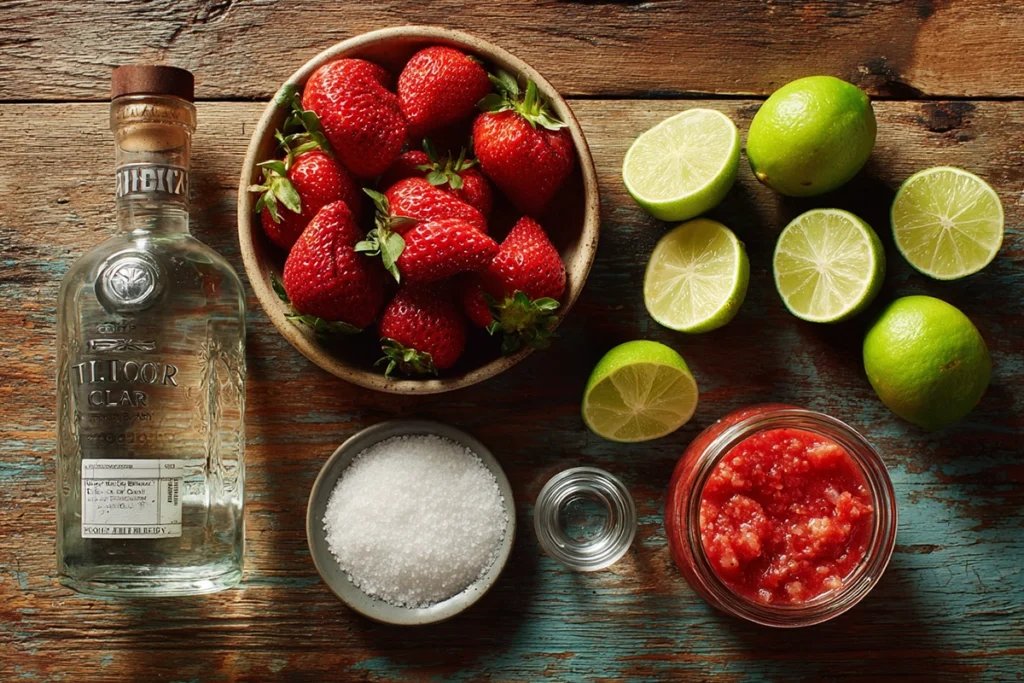 strawberry margarita recipe Ingredients