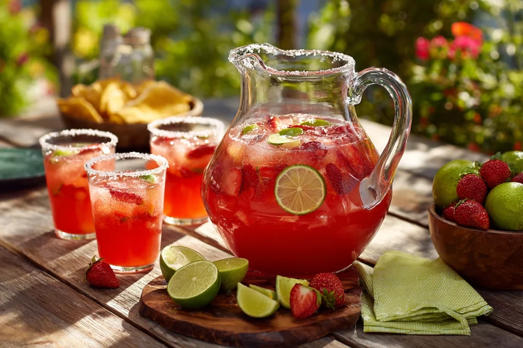 strawberry margarita recipe Pitcher Recipe for Parties