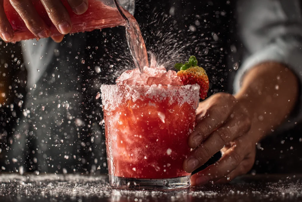 strawberry margarita recipeStep-by-Step Preparation
