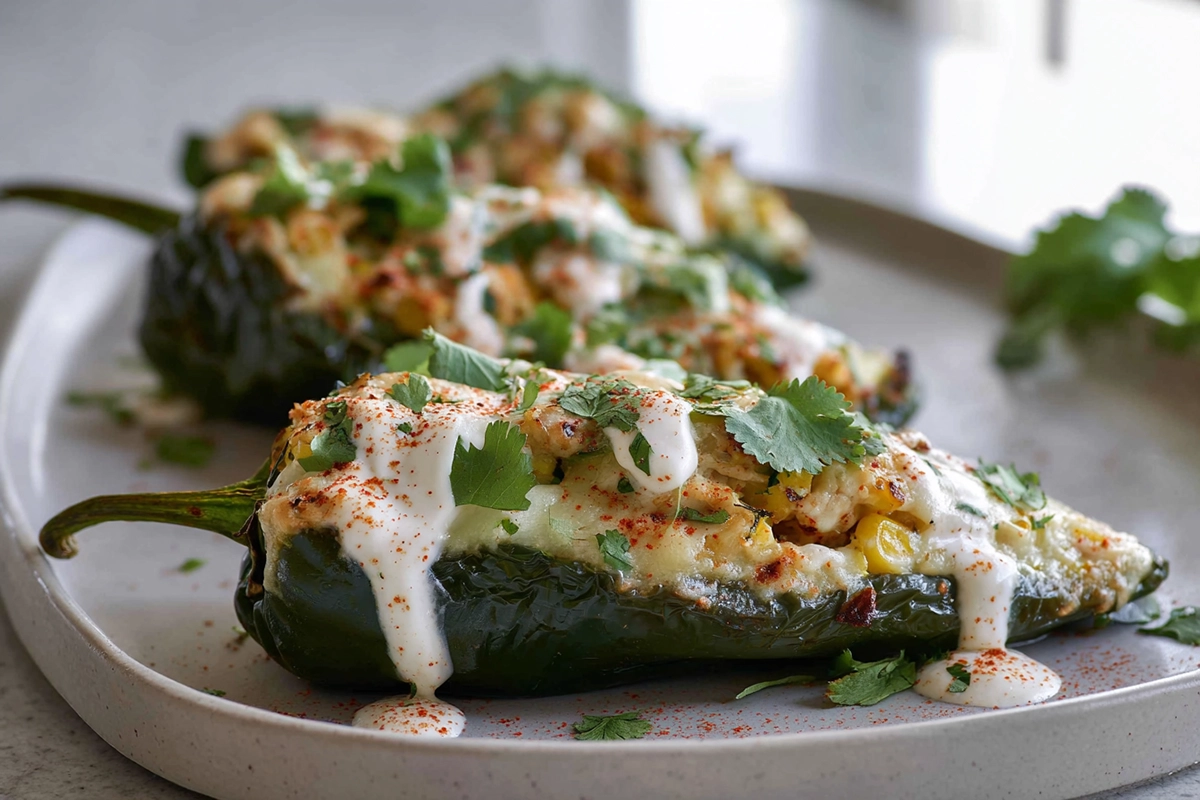 stuffed poblano peppers