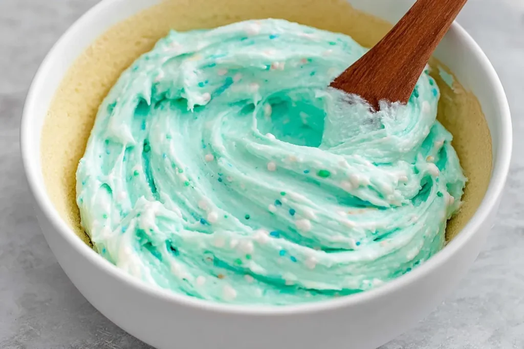 smooth creamy sugar cookie frosting ready for decorating