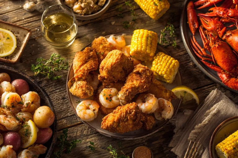 tasty wings and seafood​