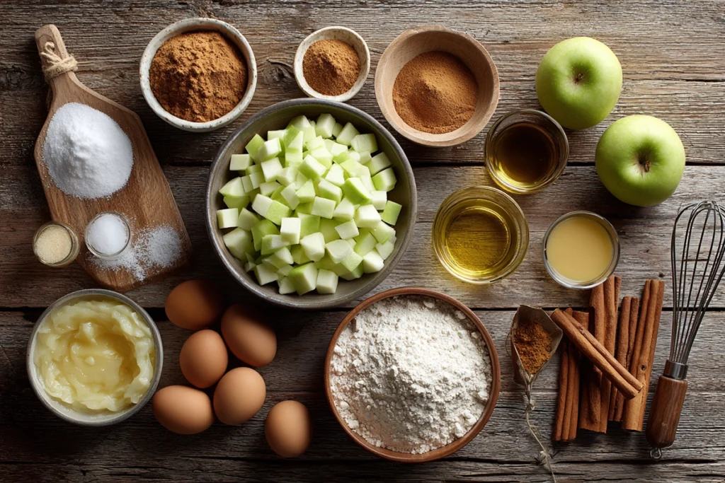 Apple Cinnamon Sheet Cake Ingredient Photo