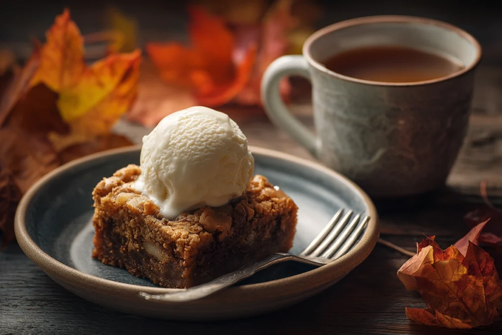 Apple Cinnamon Sheet CakeServing Suggestion