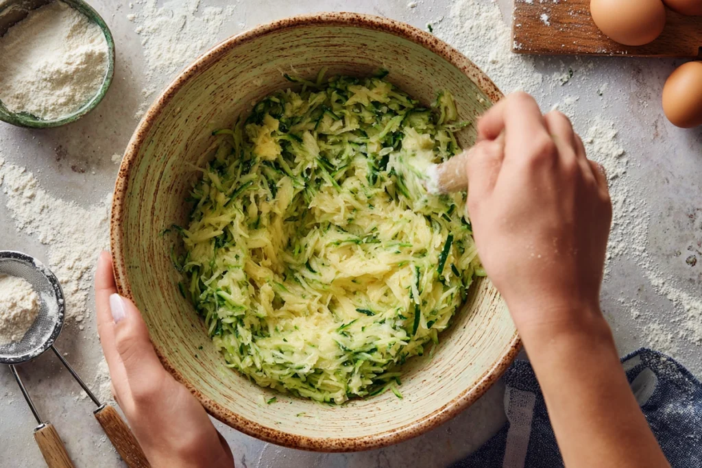 Banana Zucchini MuffinStep-by-Step Preparation