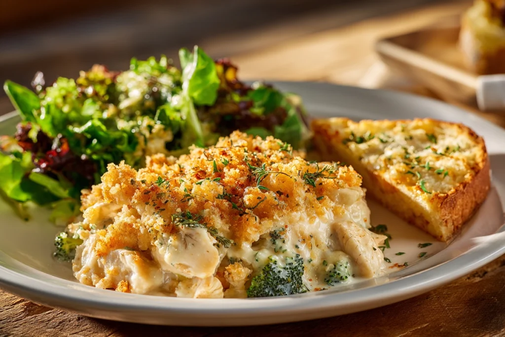 Broccoli Chicken CasserolServing Suggestion Plate