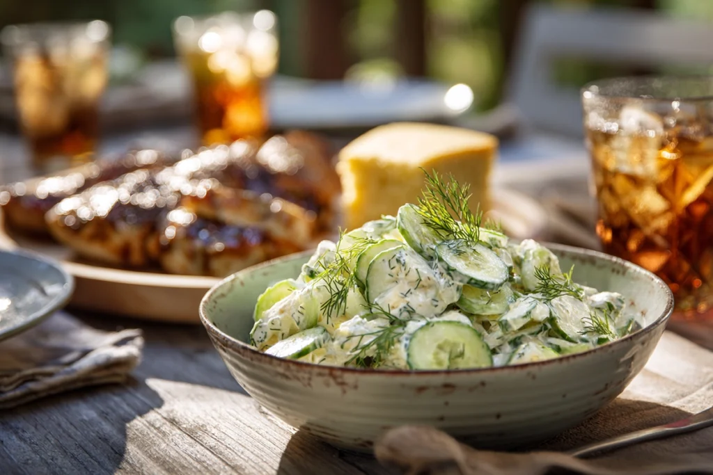 Creamy Cucumber SaladServing Suggestion