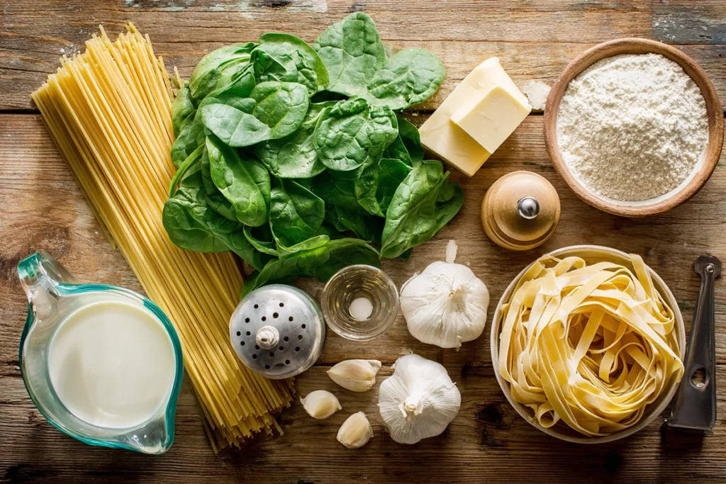 Creamy Spinach PastaIngredients