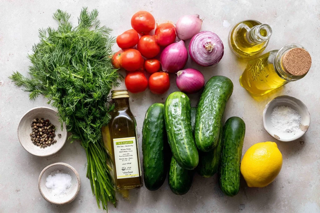 Cucumber Tomato SaladIngredients