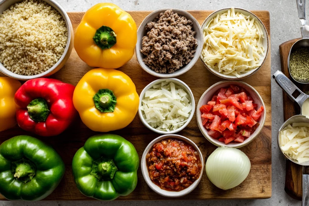Gluten free stuffed peppersIngredients