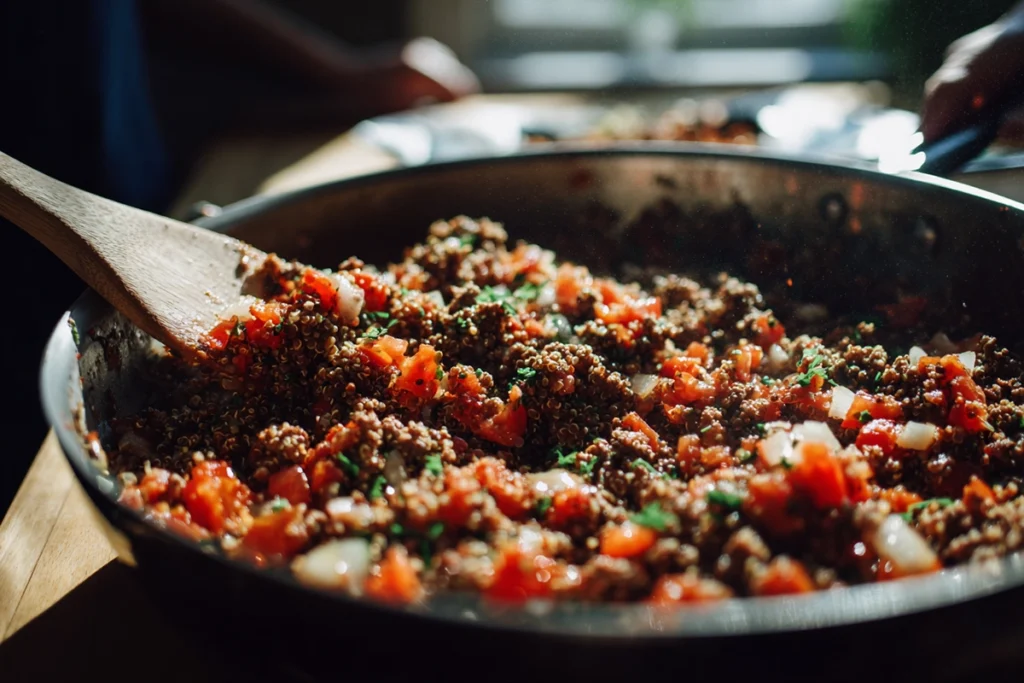 Gluten free stuffed peppersStep-by-Step Cooking Scene