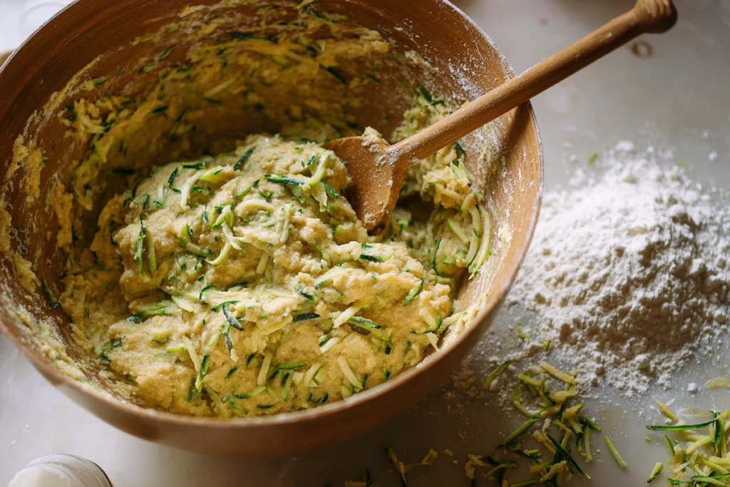 Zucchini MuffinsBatter Preparation