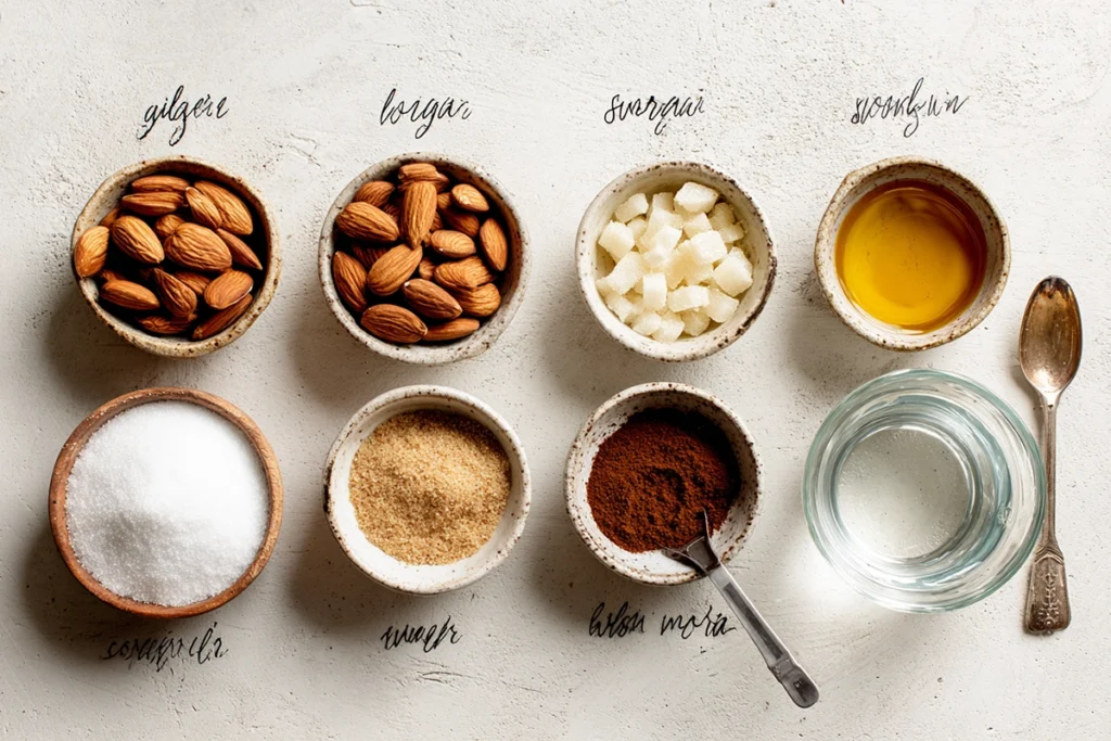candied almonds Ingredients
