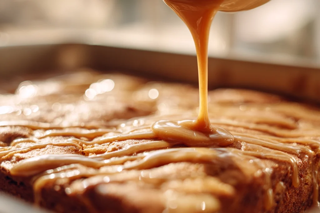 maple glazed apple blondiesGlazing the Blondies