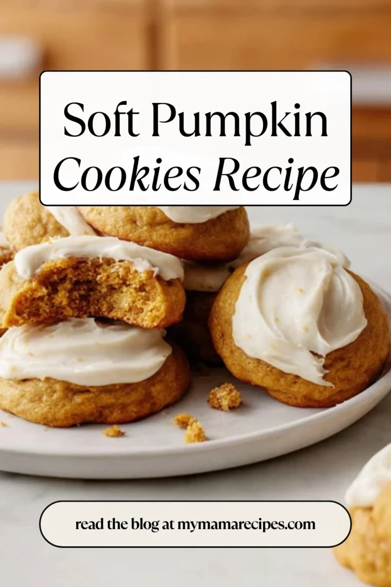 Soft pumpkin cookies recipe with warm fall spices