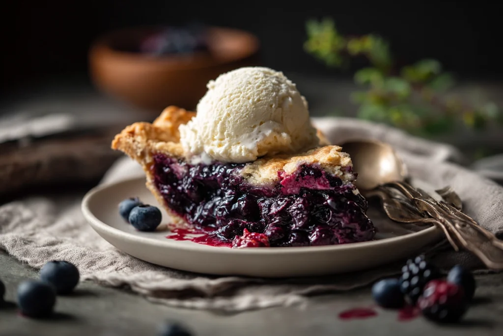 wild huckleberry Slice Serving Suggestion