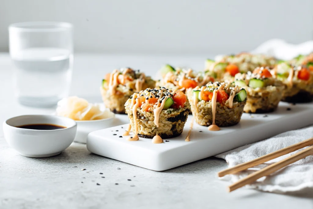 Baked Salmon Sushi Cups: A Flavor-Packed Twist on a Viral Trend 10 Baked Salmon Sushi Cups
