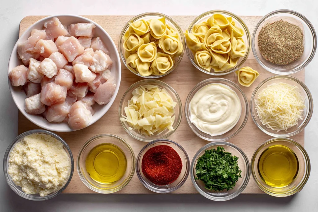 Cajun Chicken Tortellini with Garlic Sauce: A Creamy, Spicy Comfort Dish 8 Cajun Chicken Tortellini with Garlic Sauce