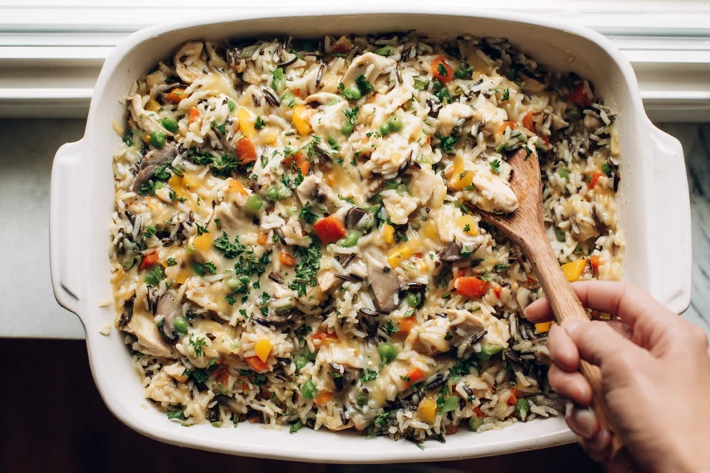Chicken Wild Rice Casserole: A Comforting Classic You’ll Make on Repeat 9 Chicken Wild Rice Casserole