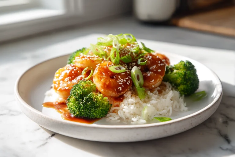 Honey Garlic Shrimp Bowls