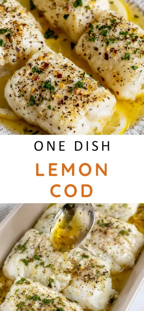 Lemon Garlic Butter Cod for an Easy 30-Minute Dinner 10 Lemon garlic butter cod recipe with tender baked fish and fresh parsley