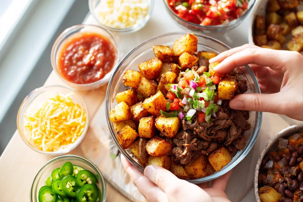 Loaded Fiesta Potato Bowls: Your Ultimate Crispy, Cheesy Fiesta at Home 9 Loaded Fiesta Potato Bowls